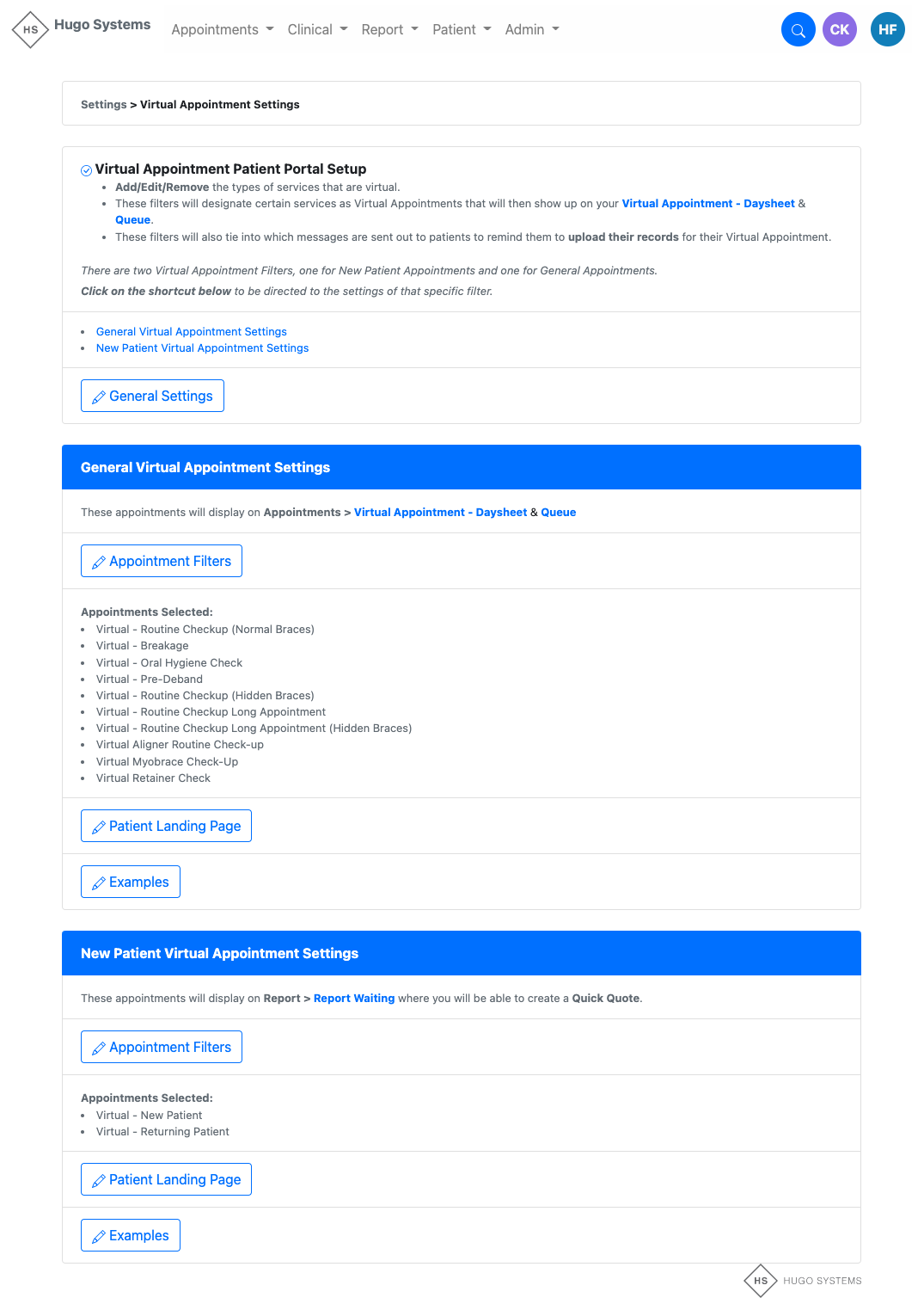 virtual-appointment-settings