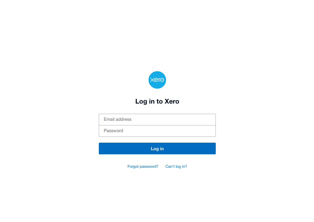 login-to-xero