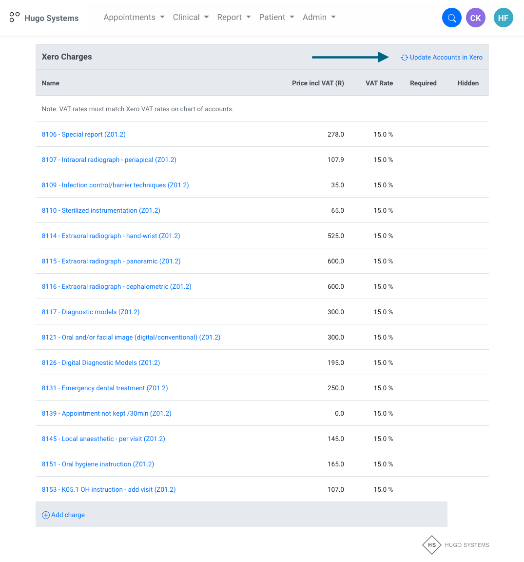 xero-charges-update-charges